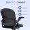 Sedia da ufficio Aosom ergonomica con schienale a rete regolabile nera