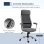 Sedia da Ufficio Ergonomica Aosom 65x67x119-129 cm Grigio