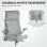 Sedia Da Ufficio Ergonomica Aosom Braccioli 3D Retic Back Grigio