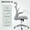 Sedia Da Ufficio Ergonomica Aosom Braccioli 3D Retic Back Grigio