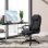 Poltrona da ufficio Aosom massaggiante regolabile nera 60x74x106-116cm