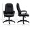 Poltrona da ufficio Aosom massaggiante regolabile nera 60x74x106-116cm