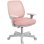 Sedia Da Ufficio Ergonomica Aosom Rosa