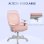 Sedia Da Ufficio Ergonomica Aosom Rosa