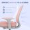 Sedia Da Ufficio Ergonomica Aosom Rosa