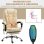 Sedia Da Ufficio Ergonomica Massaggiante Sei Punti Cream Aosom