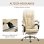 Sedia Da Ufficio Ergonomica Massaggiante Sei Punti Cream Aosom