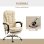 Sedia Da Ufficio Ergonomica Massaggiante Sei Punti Cream Aosom
