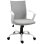 Sedia Ufficio Ergonomica Aosom Altezza Regolabile Grigio Chiaro