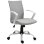 Sedia Ufficio Ergonomica Aosom Altezza Regolabile Grigio Chiaro
