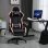 Sedia da gaming Aosom altezza regolabile poggiatesta 65x65x121-129 cm