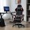Sedia da gaming Aosom altezza regolabile poggiatesta 65x65x121-129 cm