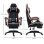 Sedia da gaming Aosom altezza regolabile poggiatesta 65x65x121-129 cm