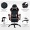 Sedia da gaming Aosom altezza regolabile poggiatesta 65x65x121-129 cm