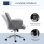 Sedia Da Ufficio Ergonomica Altezza Regolabile Rocking Aosom Grigio Chiaro