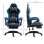Sedia Gaming Aosom con altezza regolabile e schienale reclinabile blu nero