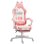 Sedia da Gaming Ergonomica Aosom Orecchie Gatto Rosa