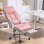 Sedia Da Ufficio Ergonomica Rinforzata Aosom Rosa
