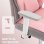Sedia Da Ufficio Ergonomica Rinforzata Aosom Rosa