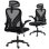 Sedia da ufficio ergonomica Aosom con braccioli ribaltabili, nero