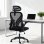 Sedia da ufficio ergonomica Aosom con braccioli ribaltabili, nero