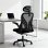 Sedia da ufficio ergonomica Aosom con braccioli ribaltabili, nero