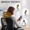 Sedia da ufficio ergonomica Aosom con braccioli ribaltabili, nero