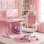 Sedia Gaming Aosom Orecchie Rosa con Poggiapiedi