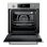 Einbaubackofen Rosieres RFC31P5879IN Pyrolyse 70L 60cm A 10 Funktionen Inox Schwarz
