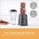 Mixeur Severin SM 3743 Portable 320 W Noir 2 Vitesses Pulse 2 Bouteilles 600 ml