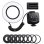 Luminaria circular Godox Ring72 LED alimentacao por pilhas AA