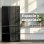 Frigorífico Francés Evvo F80B Glass Total No Frost 183cm 510L E Negro Cristal