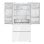 Frigorífico Cuatro Puertas Aspes AFF18800ENFIDB No Frost 183cm 510L E Blanco Cristal Táctil