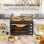 Mini Forno Homcom 800-198V90BK 28L 2600W 2 Placas 4 Níveis Preto