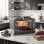 Mini Forno Homcom 800-198V90BK 28L 2600W 2 Placas 4 Níveis Preto