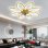 Ventilatore da Soffitto con Luce Autrucker 90cm 6 Velocità LED 3 Colori Telecomando App Motore DC