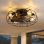 Ventilatore da Soffitto con Luce Autrucker Vintage 50cm 6 Velocità Telecomando Timer Rotazione Inversa