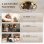 Ventilatore da Soffitto con Luce 6 Velocità Autrucker Vintage 50cm Telecomando LED Reversibile Timer