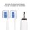 Cepillo de dientes eléctrico sónico Dam Electronics ET01 3 Modos 2 Cabezales USB