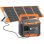 Estação de energia Flashfish P66a 144,3Wh 200W 230V 3 portas USB Carregador solar