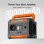 Estação de energia Flashfish P66a 144,3Wh 200W 230V 3 portas USB Carregador solar