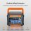 Estação de energia Flashfish P66a 144,3Wh 200W 230V 3 portas USB Carregador solar