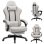 Silla Gaming GTPLAYER Ergonómica con Reposapiés y Muelle de Bolsillo Tela Beige-Marrón