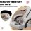 Silla Gaming GTPLAYER Ergonómica con Reposapiés y Muelle de Bolsillo Tela Beige-Marrón