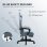 Silla gaming GTPLAYER Ergonómica azul claro con reposapiés y muelles de bolsillo