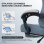Silla gaming GTPLAYER Ergonómica azul claro con reposapiés y muelles de bolsillo