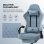 Silla gaming GTPLAYER Ergonómica azul claro con reposapiés y muelles de bolsillo