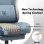 Silla gaming GTPLAYER Ergonómica azul claro con reposapiés y muelles de bolsillo