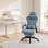 Silla gaming GTPLAYER Ergonómica azul claro con reposapiés y muelles de bolsillo
