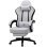 Silla GTPLAYER Ergonómica Gaming con Soporte Pies y Tela Blanco-Gris